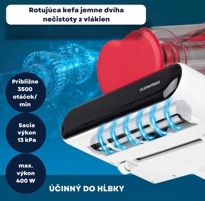 CleanMaxx Cyklónový sterilizačný a dezinfekčný vysávač s UV-C svetlom DES-15061 (2)